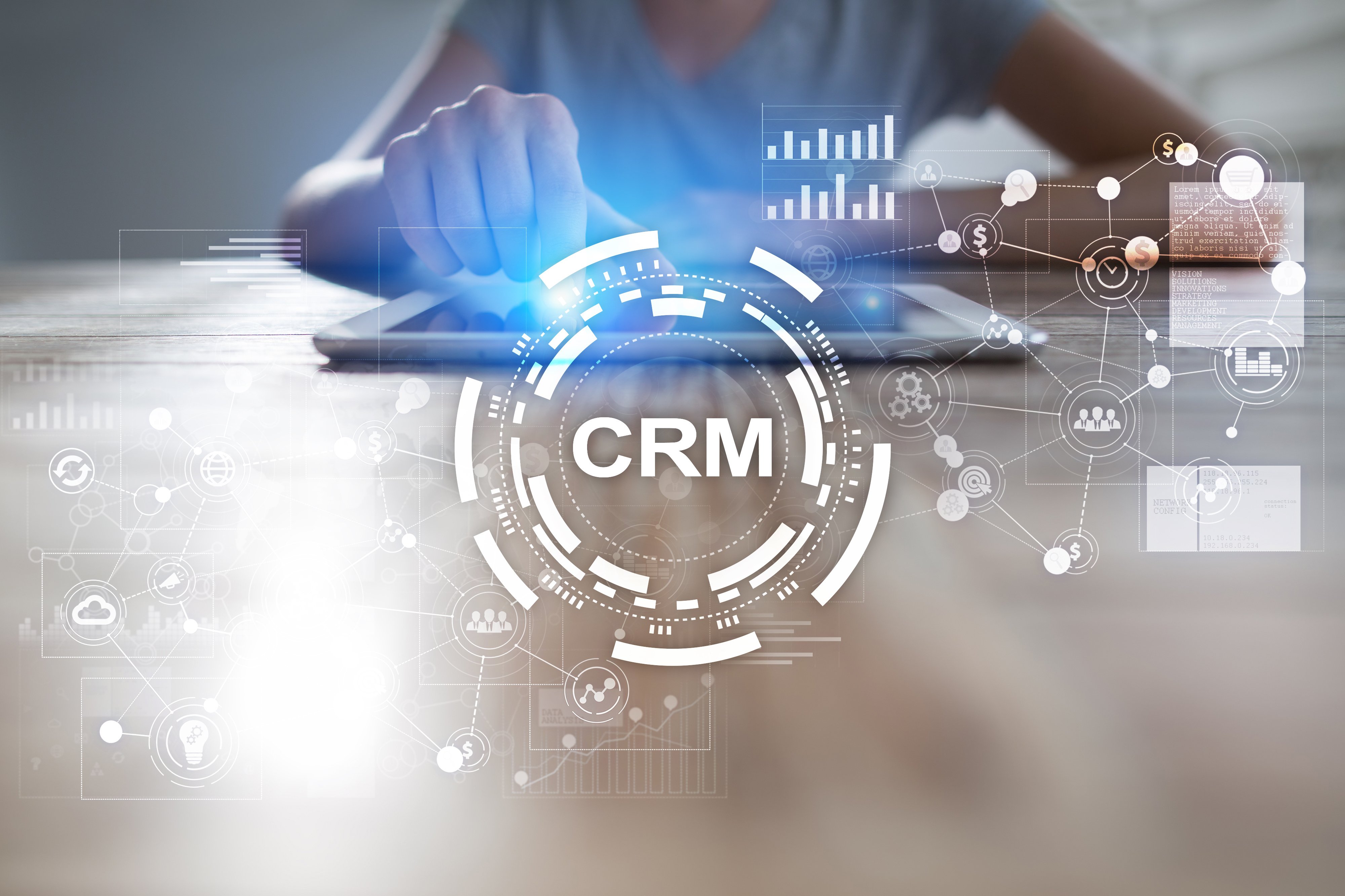 Crm Customer Relationship Management Concept Customer Service And Relationship